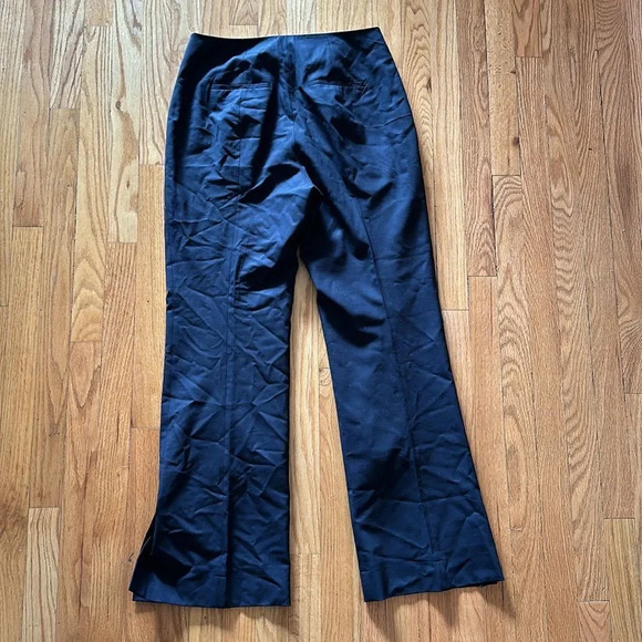 MM Lafleur 10 Clooney wool trousers dark navy ankle slit zip fly great condition - Picture 6 of 8
